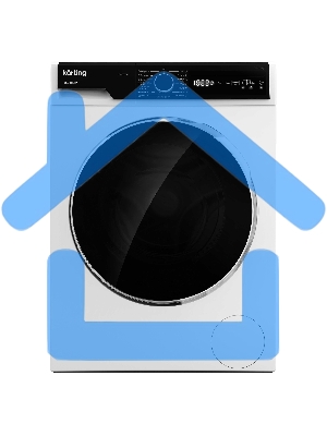 Стиральная машина с паром Korting KWM 42LS1267 белая, загрузка фронтальная 6кг, 1200 об/мин., класс: A+++