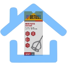 Миксер для красок, 100 х 8 х 600 мм, шестигранный хвостовик Denzel