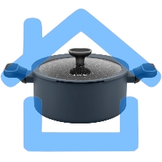 Кастрюля Maunfeld FRIDA MCS47FA02DG из кованого алюминия со стеклянной крышкой, 24 см, 4,7 л.