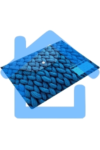 Конверт на кнопке Silwerhof FABRIC A4 пластик 0.25мм