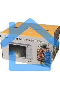 Микроволновая печь Midea MM720CFB белый, 20 л, 700 Вт, переключатели - поворотный механизм