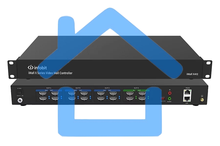 Контроллер видеостены Infobit iWall X412 разрешение 1080Р, 4х12 HDMI