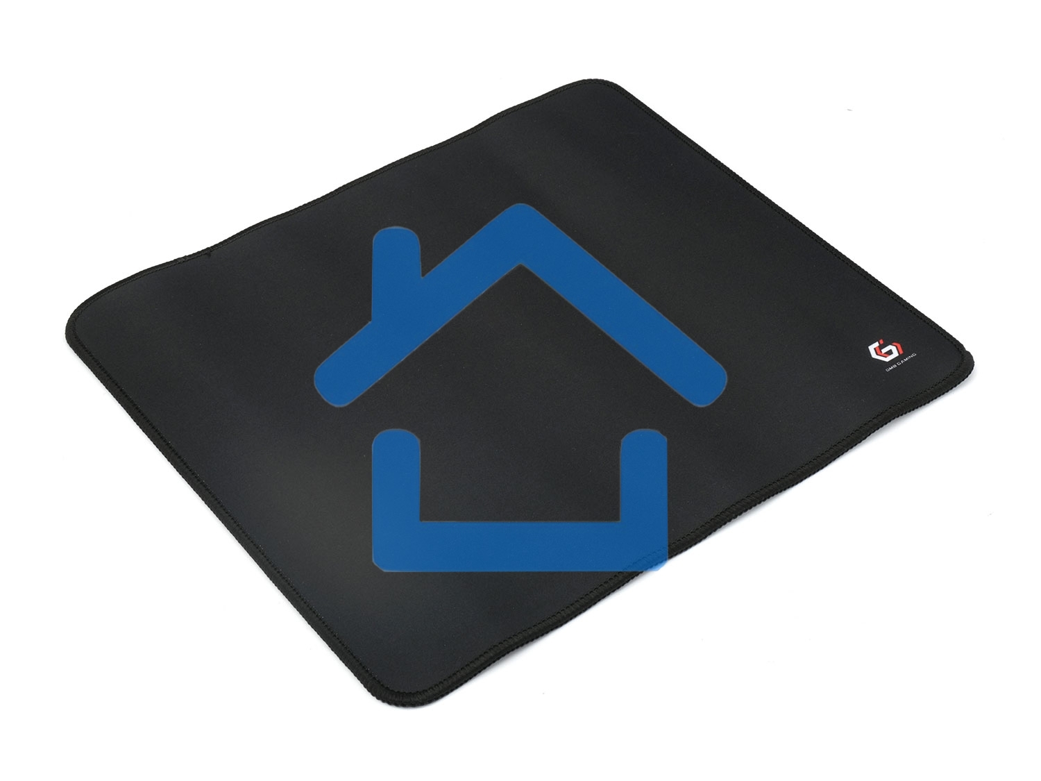 Коврик для мыши Gembird MP-35-30-BLACK, черный, 350х300х3мм, ткань/резина, оверлок, коробка