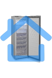 Морозильная камера Бирюса Б-M6047SN, металлик, 280л, 8 ящиков