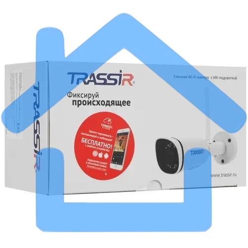 Камера видеонаблюдения IP Trassir TR-D2121IR3W V3, 1080p, 3.6мм, белый