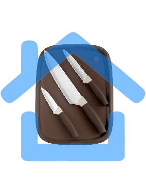 Набор ножей кухонных Rondell Mocco&Latte RD-1944 компл.:4предм. разд.дос. бежевый/коричневый блистер