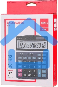 Калькулятор настольный Deli E1631 черный 12-разр.