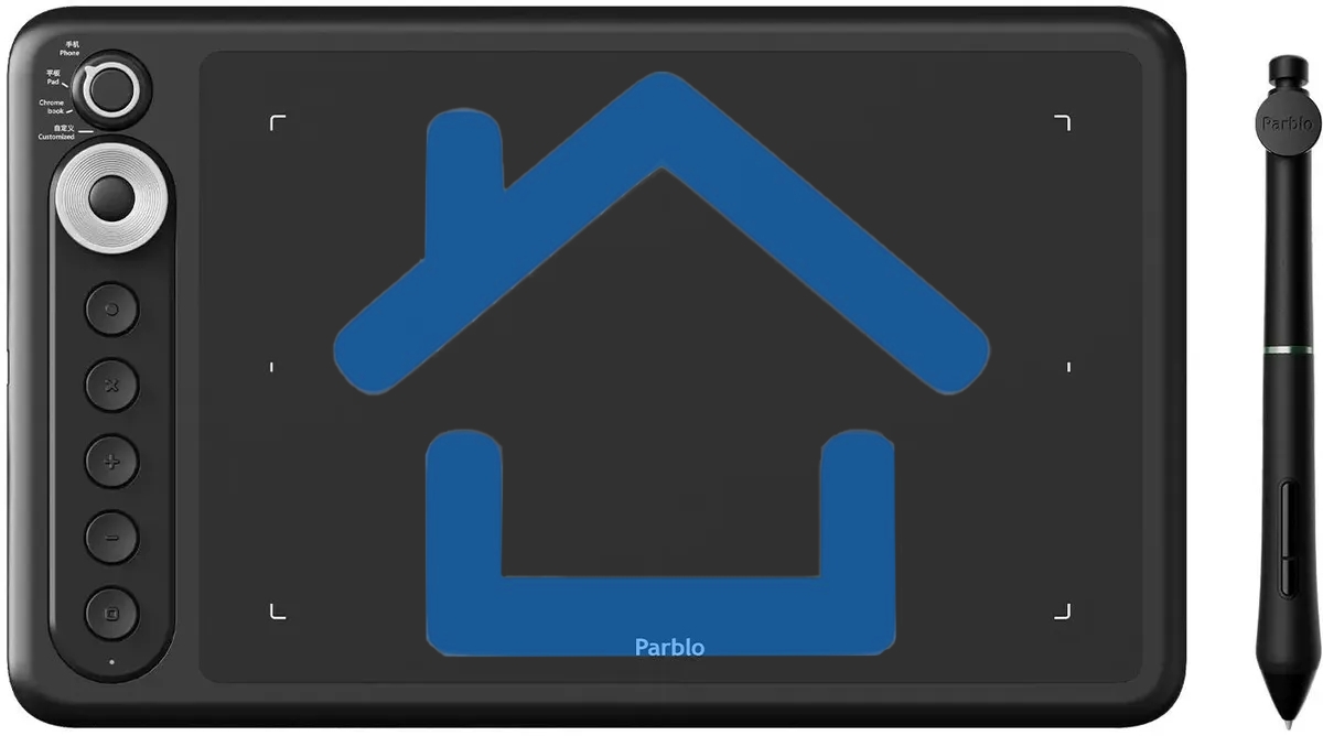 Графический планшет Parblo Intangbo X7 USB Type-C черный