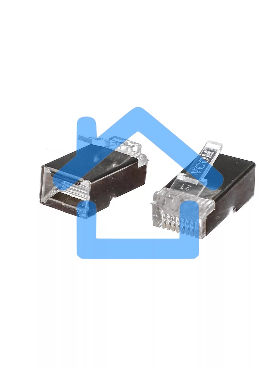 Коннекторы RJ45 для FTP кабеля 5 кат. экранированные, 20шт
