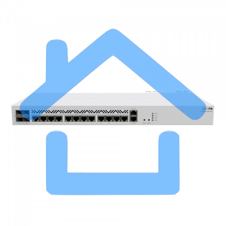 Маршрутизатор Mikrotik CCR2116-12G-4S+ Cloud Core Router 2116-12G-4S+ with Amazon Annapurna Labs Alpine v3 AL73400 CPU (16-cores, 2GHz per core), 16Gb RAM, 4xSFP+ cage, 13xGbit LAN, M.2 PCIe slot, RouterOS L6, 1U rackmount case, Dual PSU