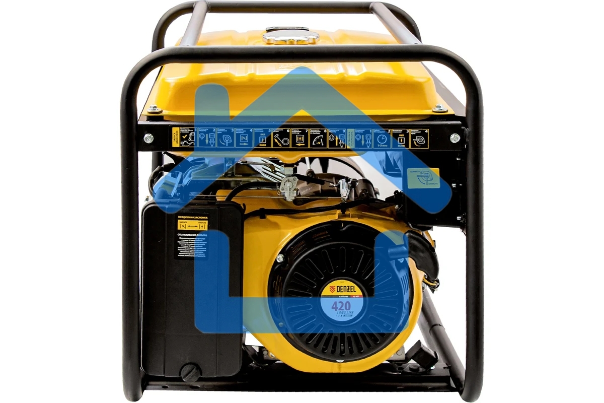 Электрогенератор бензиновый Denzel GE 7900, 6.5 кВт, 97 дБ, 74 кг