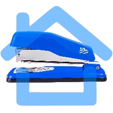 Степлер Deli E0414S/Blue 24/6 26/6 (25 листов) синий, 50 скоб, коробка