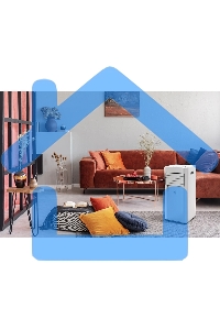 Кондиционер мобильный FUNAI CROCUS MAC-CS22CON01 7500 BTU, 15 м², 53 дБ, охлаждение, белый