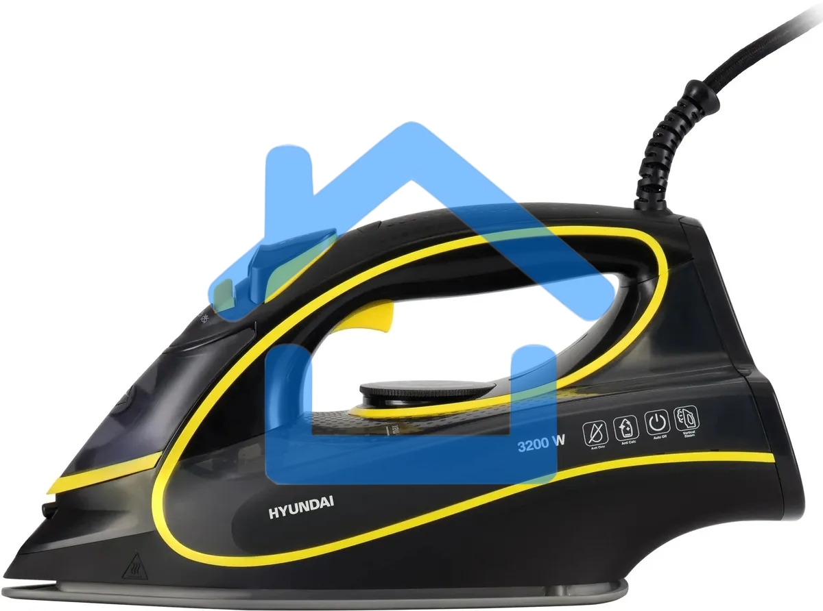 Утюг Hyundai H-SI01560 3200Вт черный/желтый