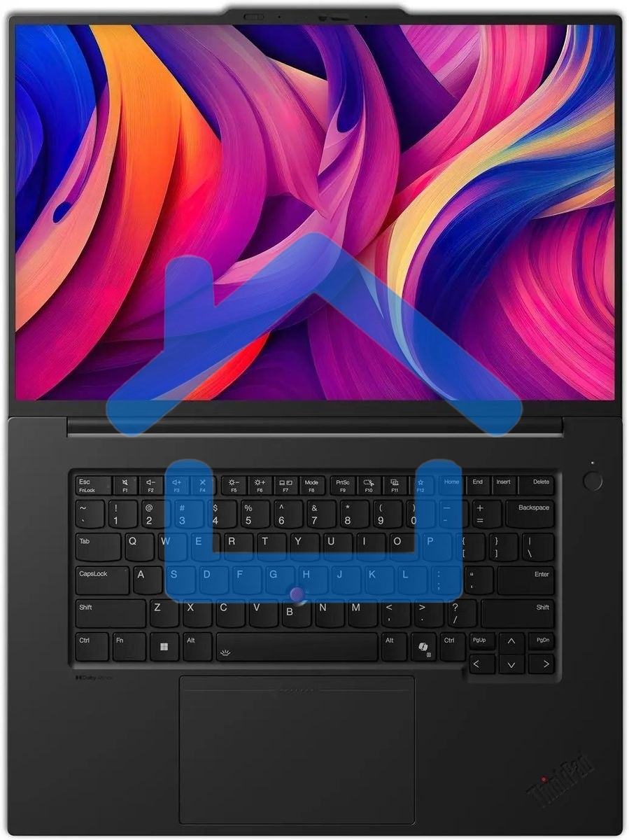 Ноутбук Lenovo ThinkPad P1 G7 черный Core Ultra 7 155H 32Gb SSD1Tb NVIDIA RTX 1000 6Gb 16