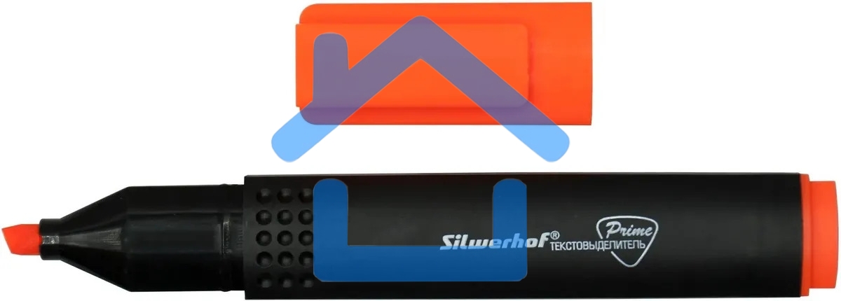 Текстовыделитель Silwerhof Prime 108031-06, скошенный пишущий наконечник, 1-4мм, оранжевый, коробка