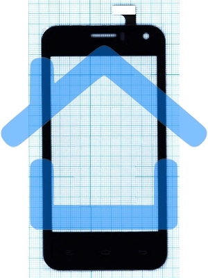 Сенсорное стекло (тачскрин) для Airis TM475, черное