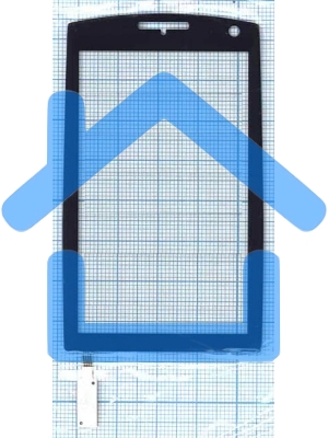 Сенсорное стекло (тачскрин) для Philips Xenium X815, черное