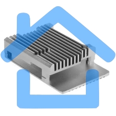 Корпус Qumo Aluminum case without fan, Raspberry Pi 4, silver(RS001)