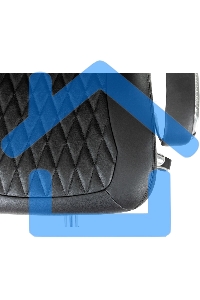 Кресло руководителя Бюрократ _Aura/Black черный, кожа, крестовина полированный алюминий