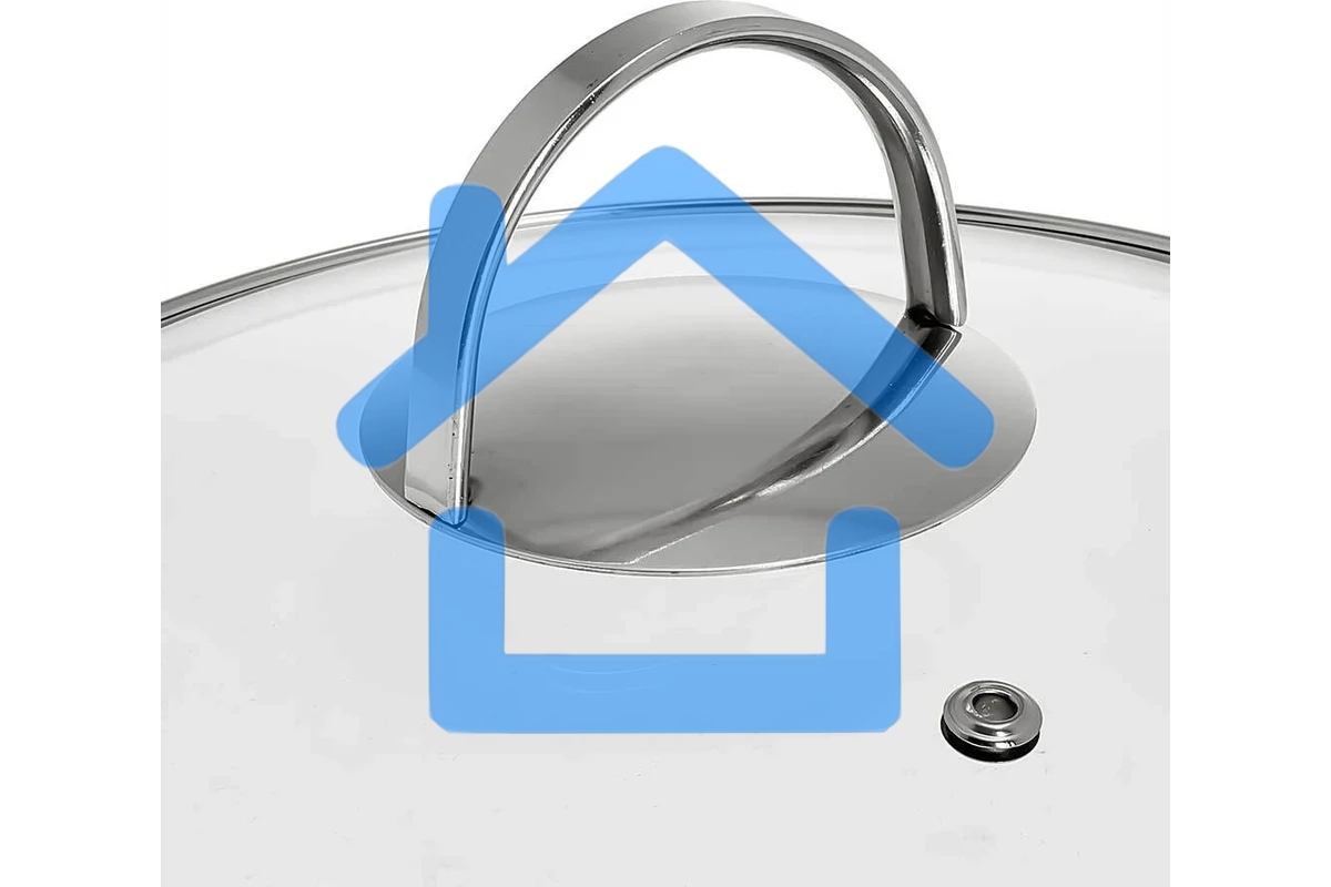 Кастрюля WEBBER BE-349/2 4,8 л, 22 см, из нержавеющей стали со стеклянной крышкой