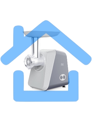 Мясорубка электрическая BQ MG2006 Gray. Мощность:2100 Вт, Реверс