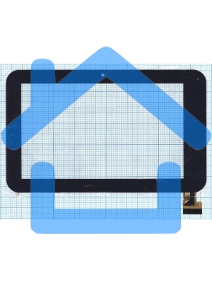 Сенсорное стекло (тачскрин) ZCC-2265V2 HD13-549, черное