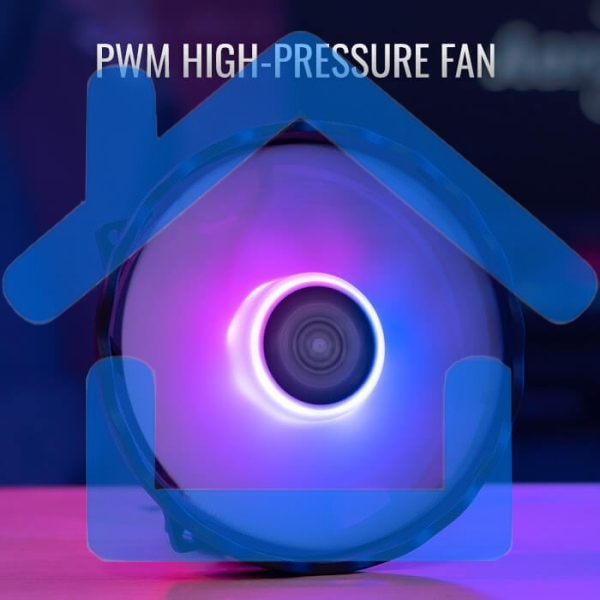 Кулер для процессора AeroCool / Formula Rave 4 ARGB черный, 120 мм, алюминий/медь, 1800 об/мин, 27 дБ, 4 pin, 130 Вт, 135 мм