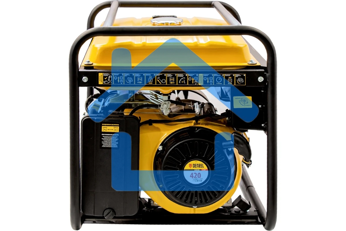 Электрогенератор бензиновый Denzel GE 7900, 6.5 кВт, 97 дБ, 74 кг