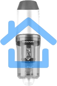 Пылесос вертикальный Coolfort CF-3002 белый, питание от аккумулятора, 120 Вт, уборка сухая, пылесборник 0.9 л, работа от АКБ max 32 мин.