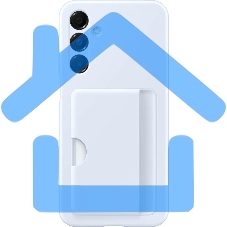 Чехол (клип-кейс) Samsung для Samsung Galaxy A16 Card Slot Case A16 синий (EF-OA166TLEGRU)