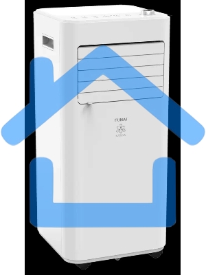 Кондиционер мобильный FUNAI CROCUS MAC-CS22CON01 7500 BTU, 15 м², 53 дБ, охлаждение, белый