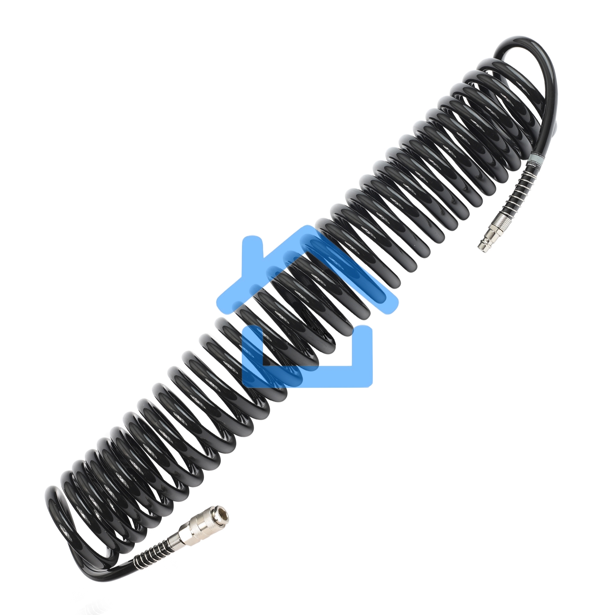 Шланг спиральный PATRIOT PU 15/8, полиуретан, длина 15 м, диаметр 8x12 мм,быстросъем.