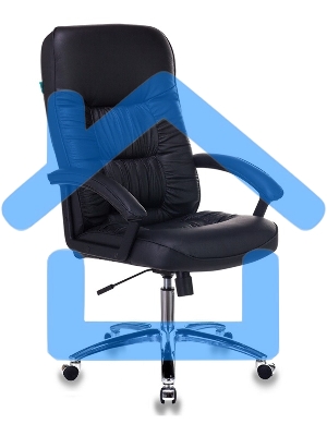 Кресло руководителя Бюрократ T-9908AXSN-AB черный, кожа, крестовина металл