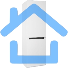 Холодильник Nordfrost NRB 152 W, двухкамерный 205/115л, морозилка снизу, белый