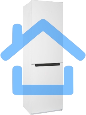 Холодильник Nordfrost NRB 152 W, двухкамерный 205/115л, морозилка снизу, белый