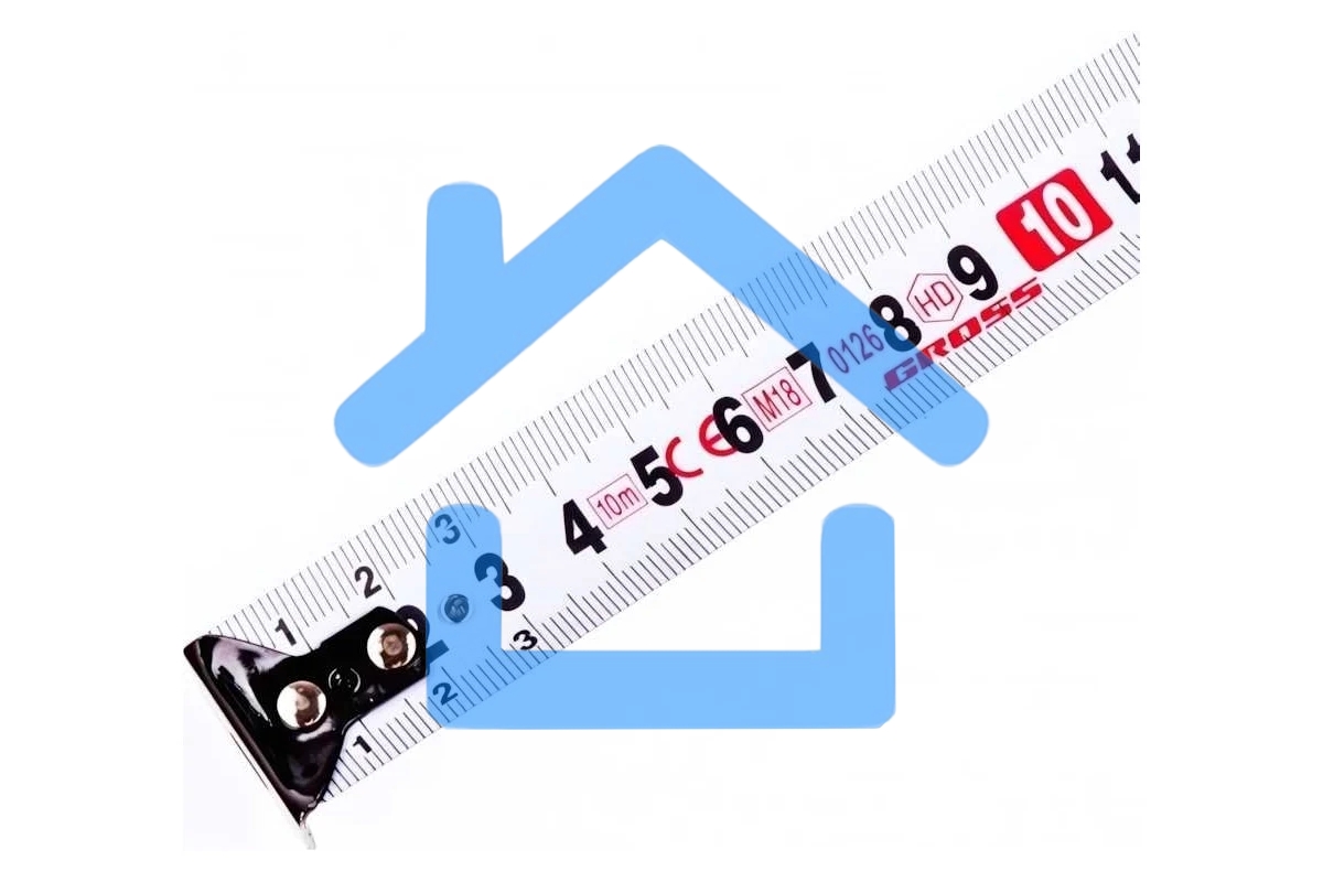 Рулетка GROSS Komfortabel, 10 м х 25 мм обрезиненный корпус 32564