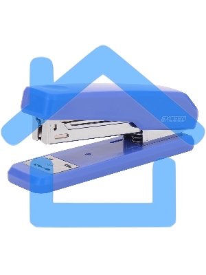 Степлер Deli E0300BLUE Exceed 24/6 26/6 (25 листов) синий, 100 скоб, металл/пластик, коробка