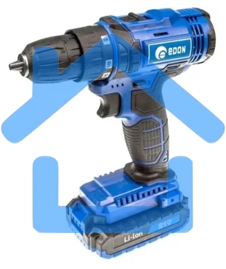 Дрель-шуруповерт Edon AD-21E, Аккумуляторная, 12В, 2 АКБ