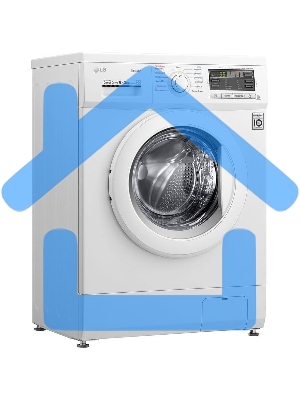 Стиральная машина LG F1296HDS1 белый, загрузка фронтальная 7 кг, 1200 об/мин., класс: А