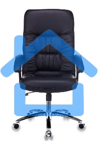 Кресло руководителя Бюрократ T-9908AXSN-AB черный, кожа, крестовина металл