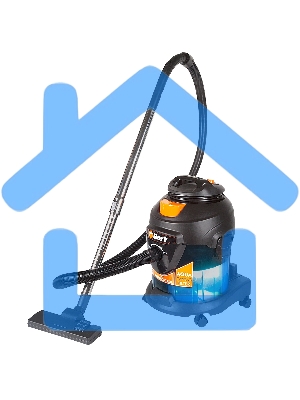 Строительный пылесос Bort BSS-1415-Aqua черный/синий, 200/1400 Вт, уборка сухая/влажная, пылесборник мешок/контейнер, 15 л