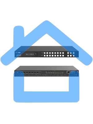 Матричный коммутатор Infobit iMatrix H88A HDMI 4K60, 8х8, 3840x2160/60 Гц; 8 LR аудиовыходов, 8 коаксиальных аудиовыходов