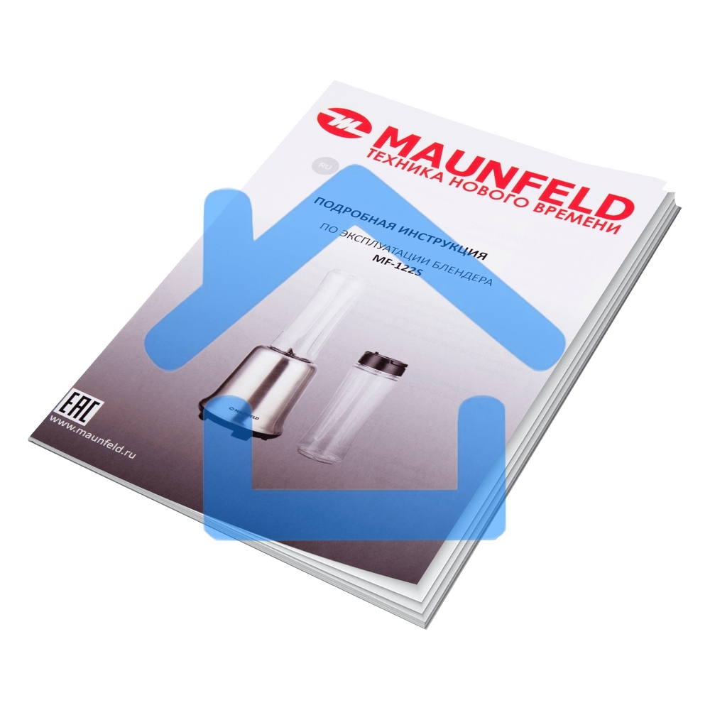 Блендер стационарный Maunfeld MF-122S нержавеющая сталь, 300 Вт