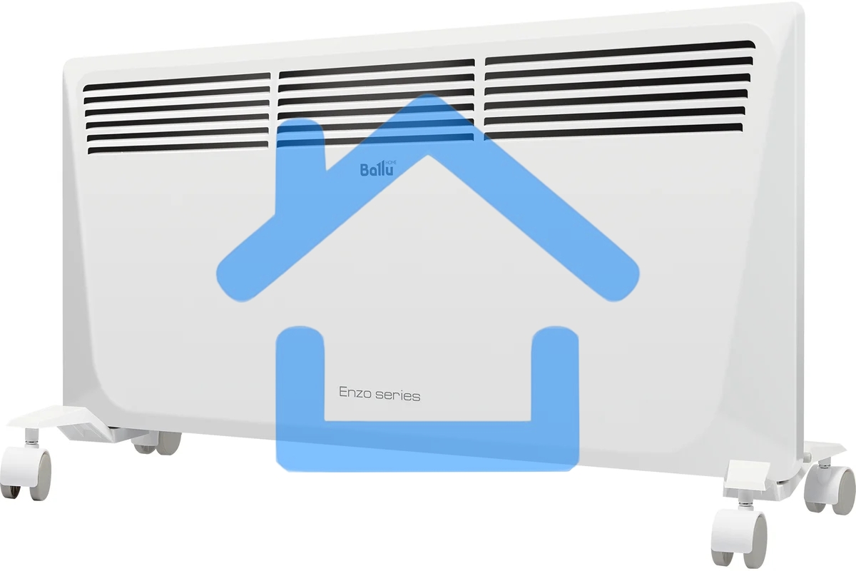 Конвектор Ballu Enzo BEC/EZER-2000 белый, 2000 Вт, 25 м2, термостат, дисплей