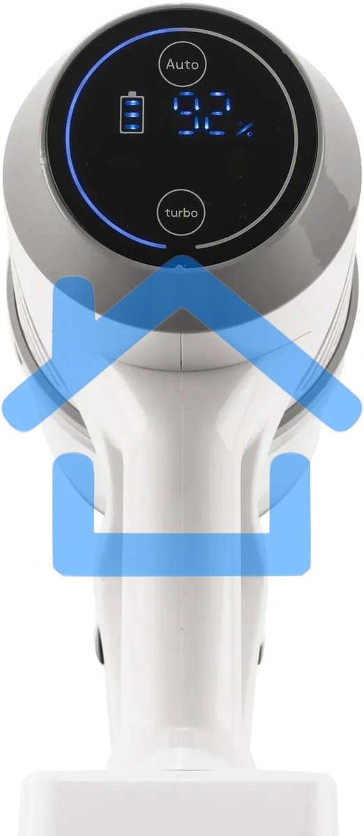 Пылесос вертикальный Coolfort CF-3002 белый, питание от аккумулятора, 120 Вт, уборка сухая, пылесборник 0.9 л, работа от АКБ max 32 мин.