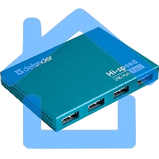 Разветвитель Defender SEPTIMA SLIM USB2.0 - 7 портов, + блок питания DC 5В 2А, + кабель USB 2.0 A(M) - MiniB (M) - 1м