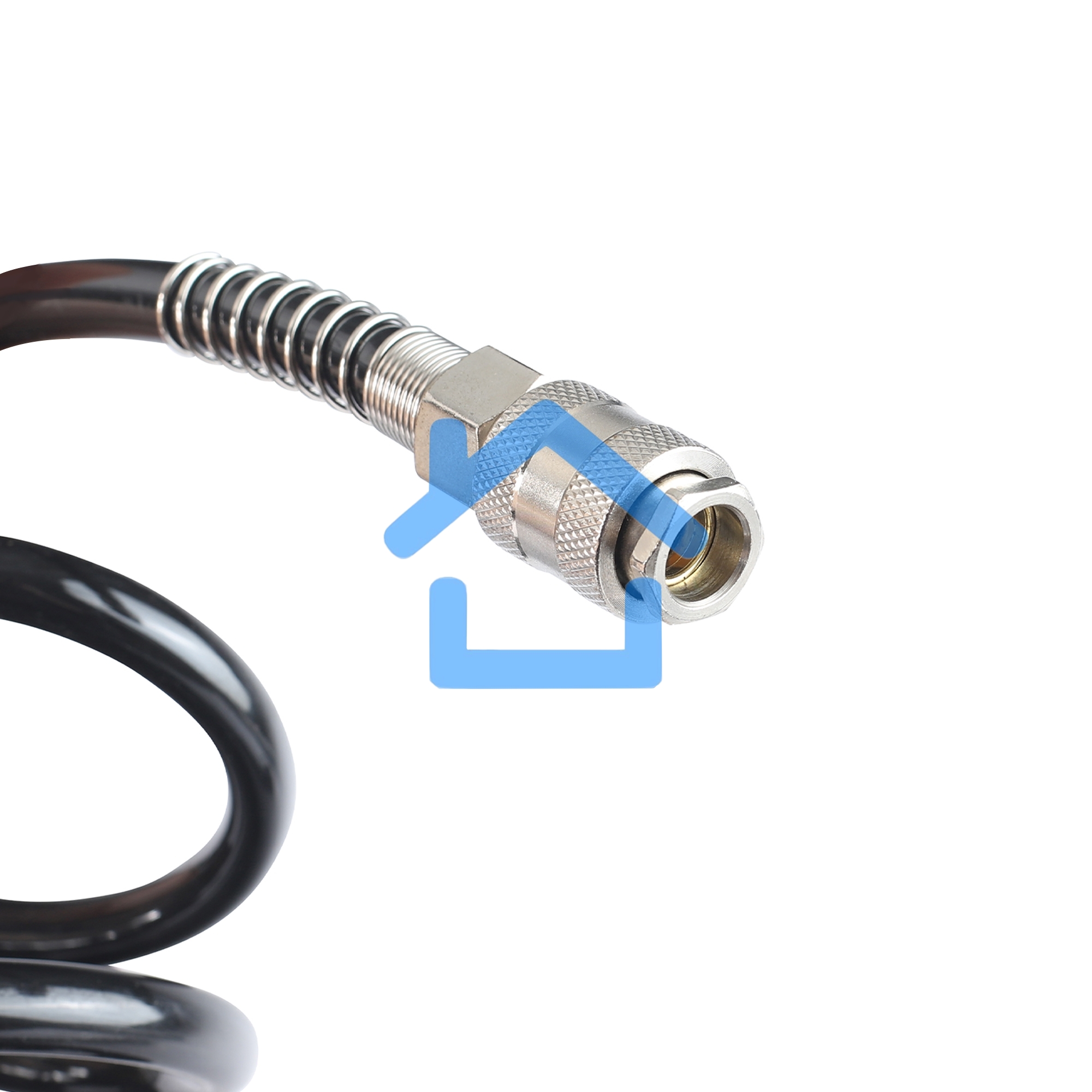 Шланг спиральный PATRIOT PU 15/8, полиуретан, длина 15 м, диаметр 8x12 мм,быстросъем.