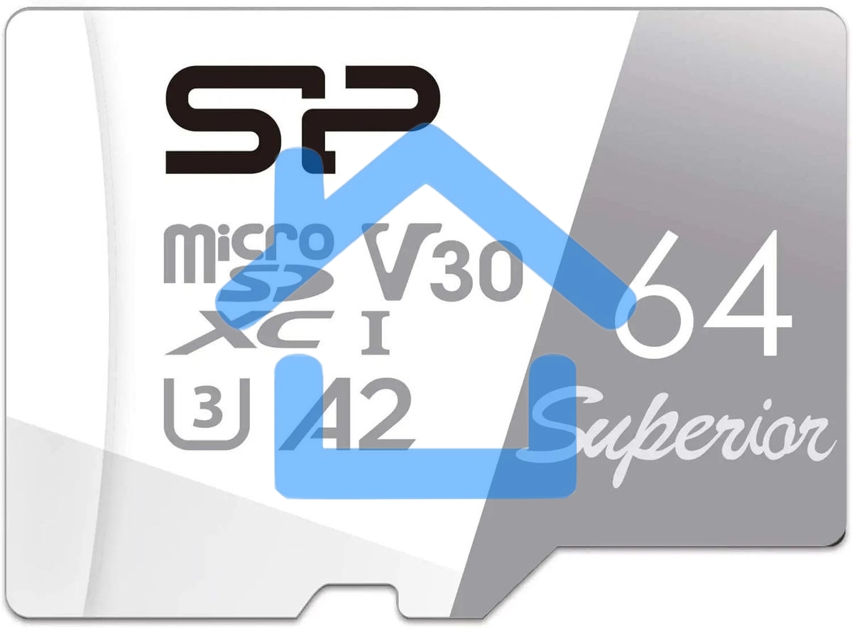 Флеш карта microSD 64Gb Silicon Power Superior Pro A2 microSDXC Class 10 UHS-I U3 Colorful 100/80 Mb/s (SD адаптер)