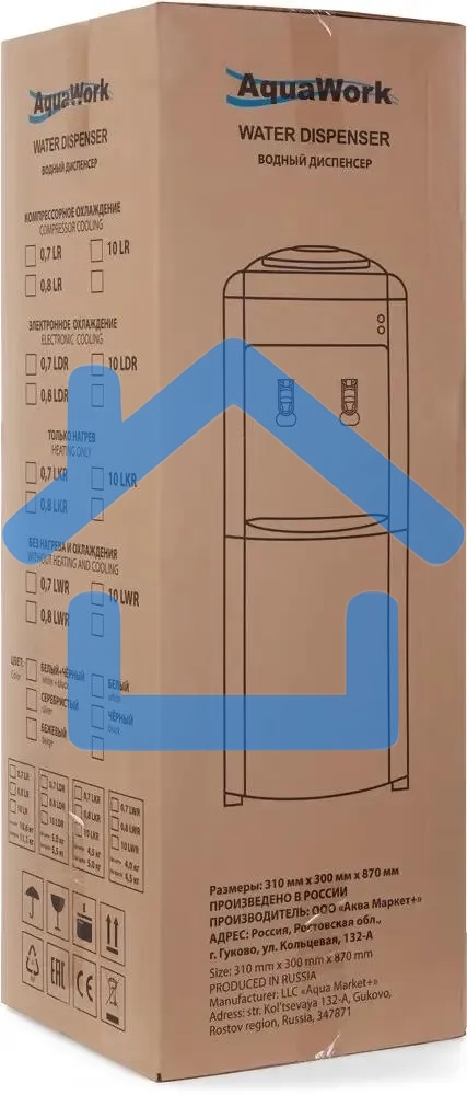 Кулер Aqua Work 17-LDR напольный электронный белый/черный